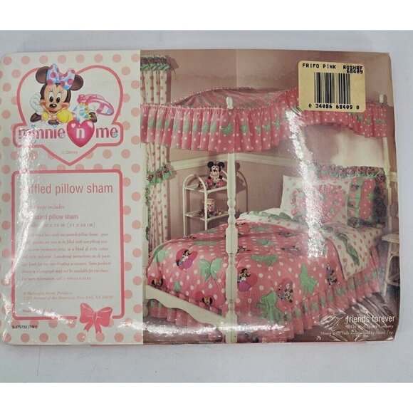 Minnie N Me Other - VTG 90s New Minnie N Me Ruffled Standard Pillow Sham Friends Forever